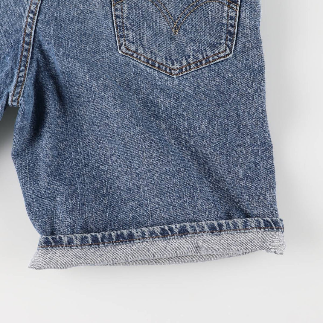 00'S Levi's 550 Relaxed Fit Denim Shorts for Men, Size W33 cotton blue type Vintage Second Hand