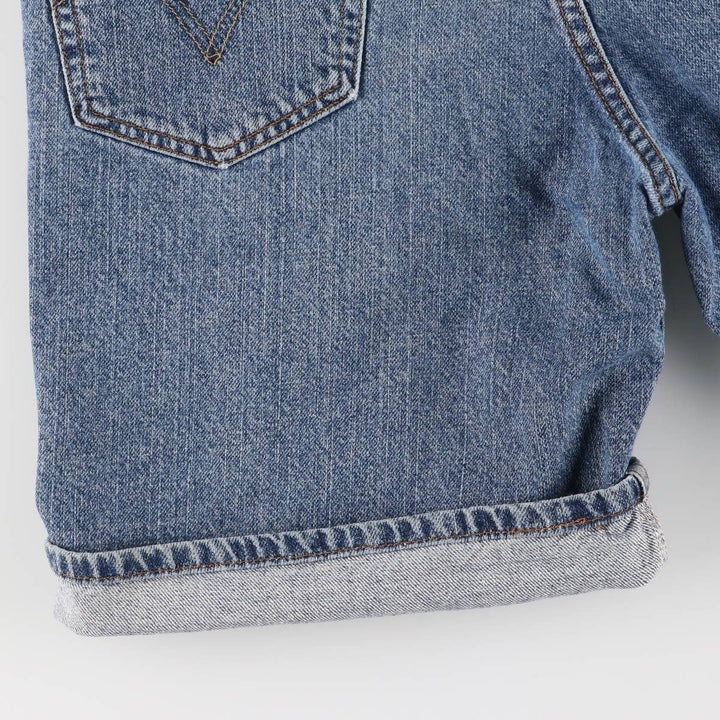 00'S Levi's 550 Relaxed Fit Denim Shorts for Men, Size W33 cotton blue type Vintage Second Hand