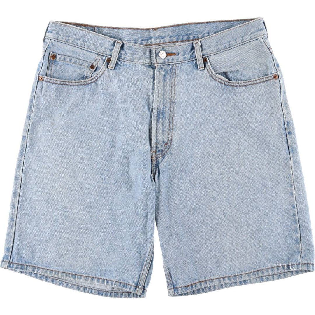 00'S Levi's 550 Relaxed Fit Denim Shorts for Men, Size W37 cotton blue type Vintage Second Hand