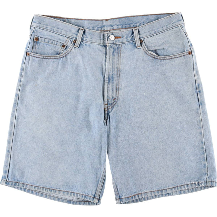 00'S Levi's 550 Relaxed Fit Denim Shorts for Men, Size W37 cotton blue type Vintage Second Hand