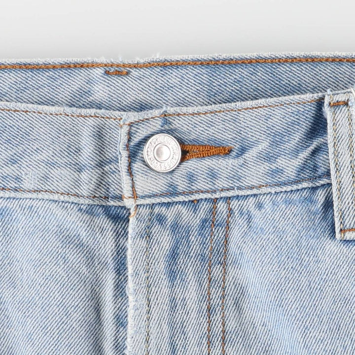 00'S Levi's 550 Relaxed Fit Denim Shorts for Men, Size W37 cotton blue type Vintage Second Hand