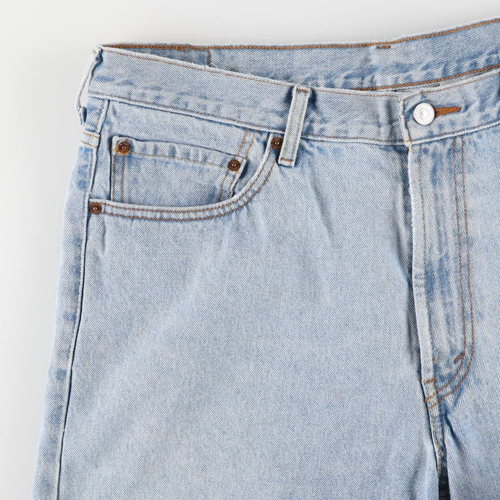 00'S Levi's 550 Relaxed Fit Denim Shorts for Men, Size W37 cotton blue type Vintage Second Hand