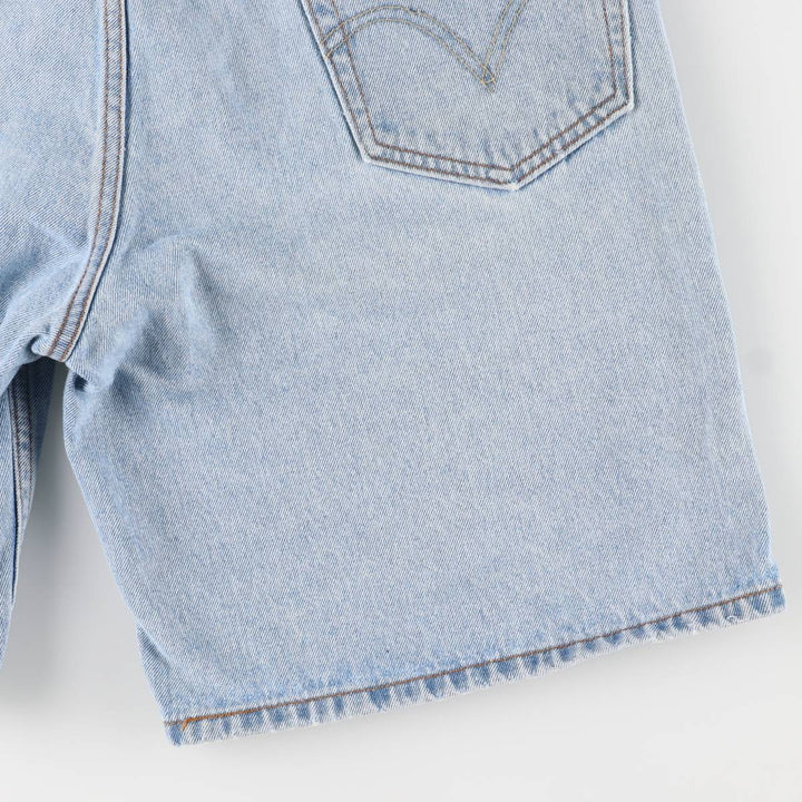 00'S Levi's 550 Relaxed Fit Denim Shorts for Men, Size W37 cotton blue type Vintage Second Hand