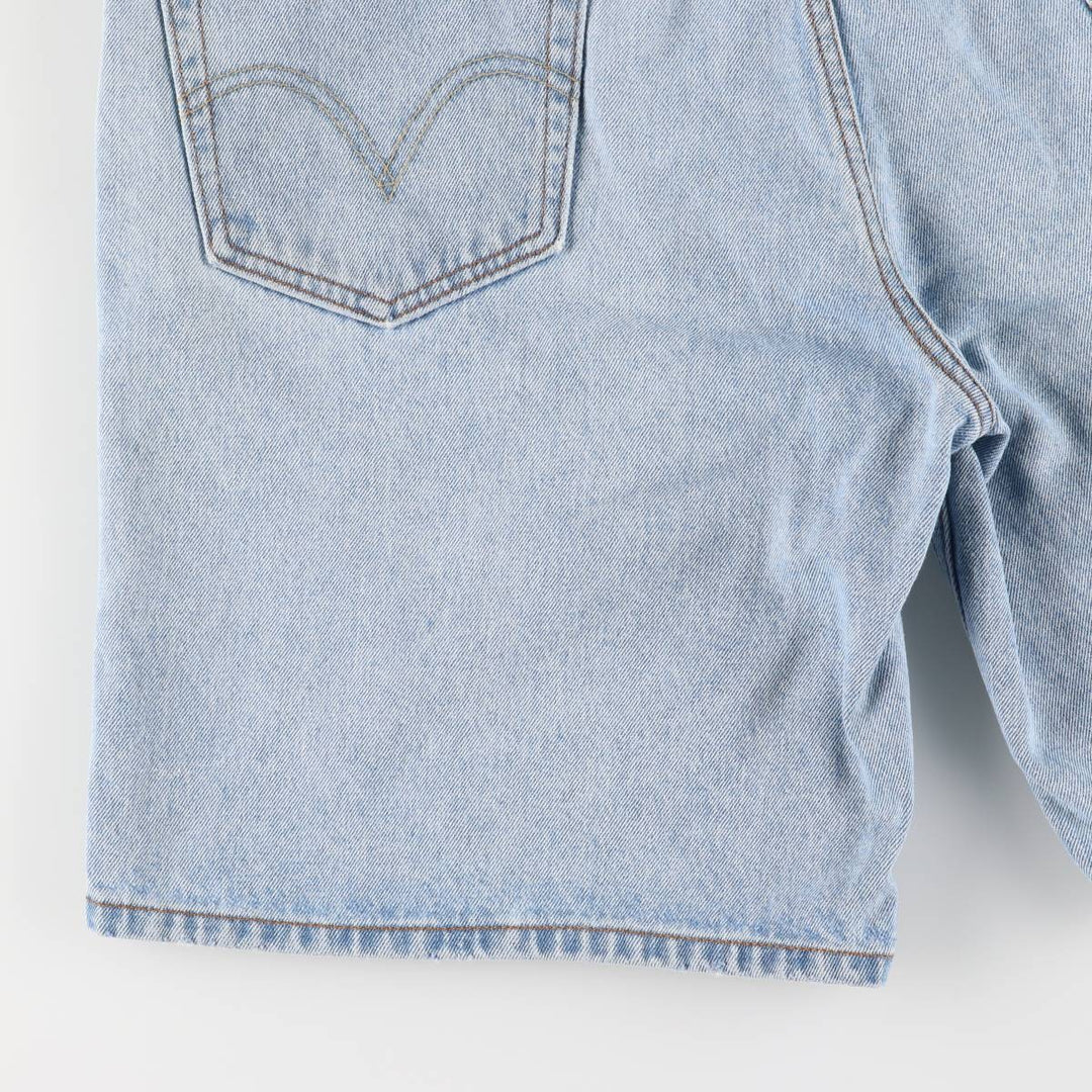00'S Levi's 550 Relaxed Fit Denim Shorts for Men, Size W37 cotton blue type Vintage Second Hand