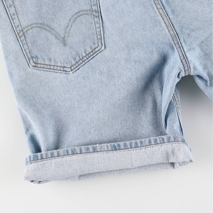 00'S Levi's 550 Relaxed Fit Denim Shorts for Men, Size W37 cotton blue type Vintage Second Hand
