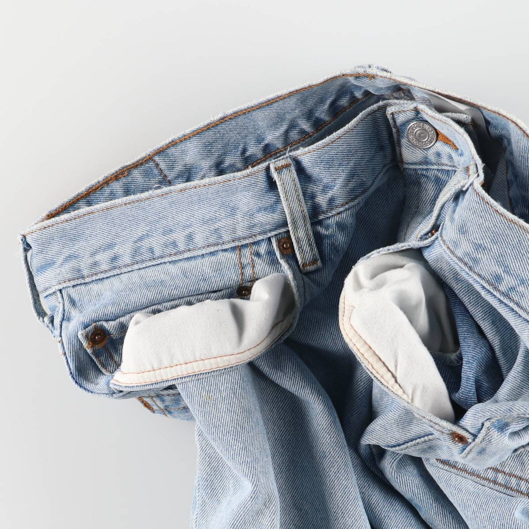 00'S Levi's 550 Relaxed Fit Denim Shorts for Men, Size W37 cotton blue type Vintage Second Hand