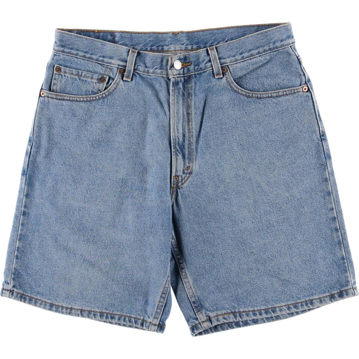00'S Levi's 550 Relaxed Fit Denim Shorts for Men, W35 cotton blue type Vintage Second Hand