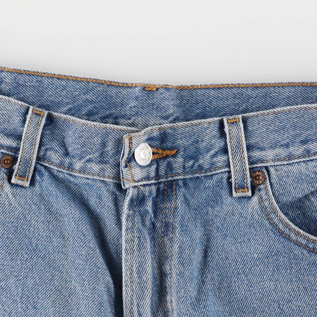 00'S Levi's 550 Relaxed Fit Denim Shorts for Men, W35 cotton blue type Vintage Second Hand