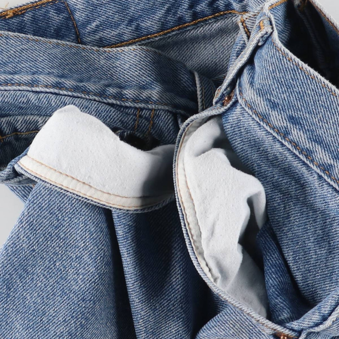 00'S Levi's 550 Relaxed Fit Denim Shorts for Men, W35 cotton blue type Vintage Second Hand