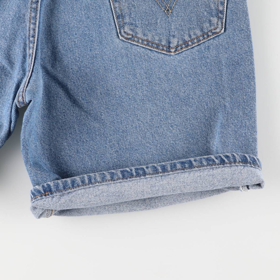 00'S Levi's 550 Relaxed Fit Denim Shorts for Men, W35 cotton blue type Vintage Second Hand