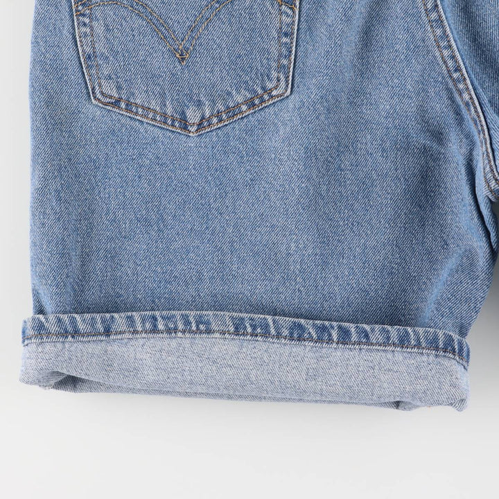 00'S Levi's 550 Relaxed Fit Denim Shorts for Men, W35 cotton blue type Vintage Second Hand