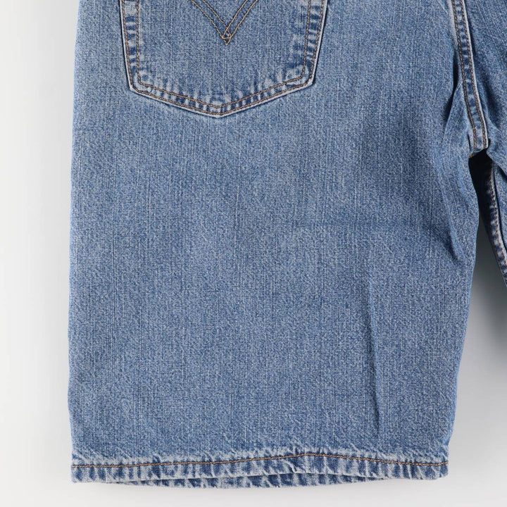 00'S Levi's 569 LOOSE FIT denim shorts, men's size w37 cotton blue type Vintage Second Hand