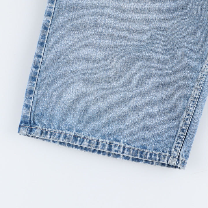 Levi's 569 LOOSE FIT denim shorts, half pants, men's w30 equivalent cotton Blue type light blue Vintage Second Hand