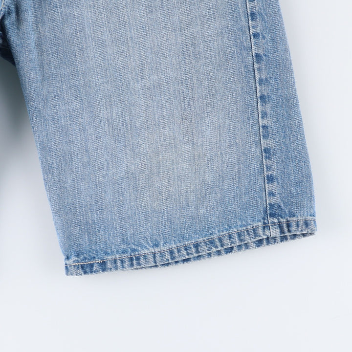 Levi's 569 LOOSE FIT denim shorts, half pants, men's w30 equivalent cotton Blue type light blue Vintage Second Hand