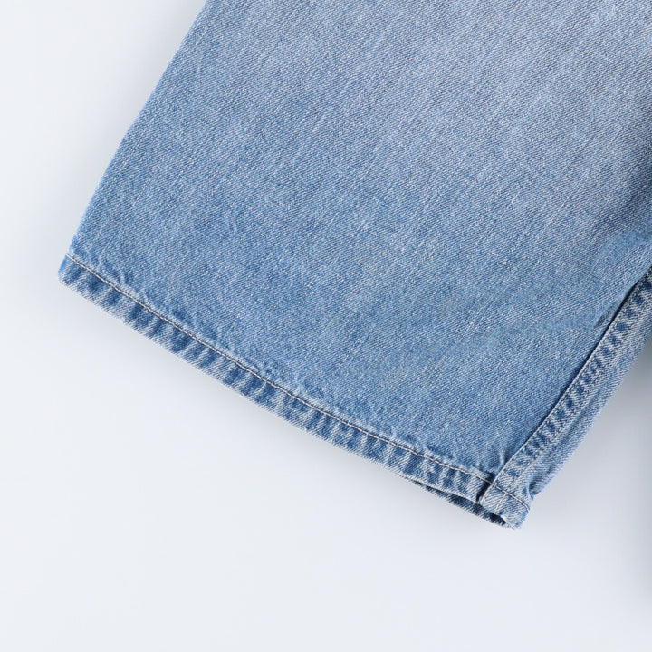 Levi's 569 LOOSE FIT denim shorts, half pants, men's w30 equivalent cotton Blue type light blue Vintage Second Hand