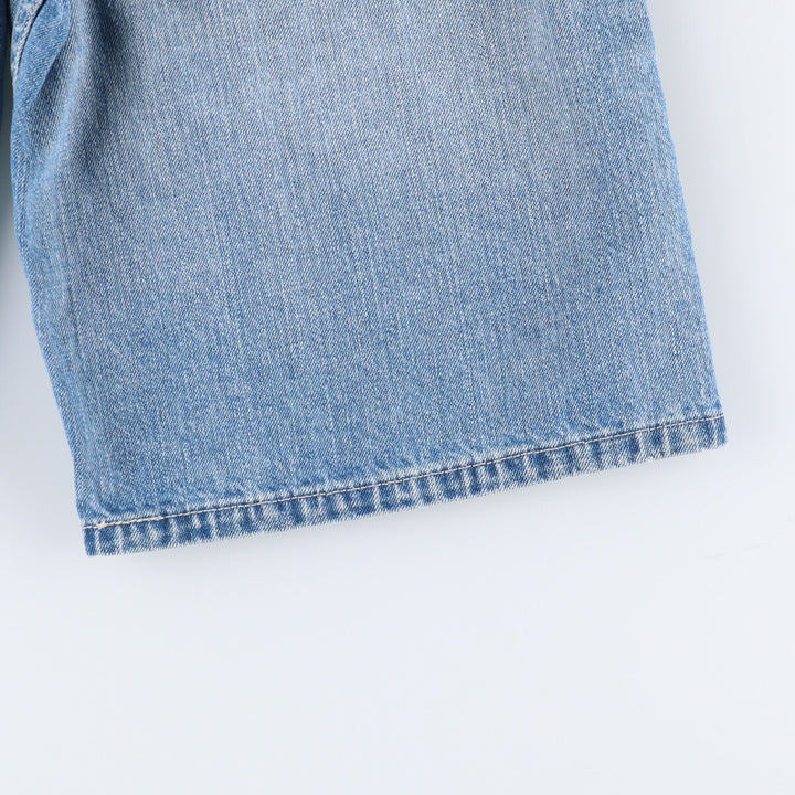 Levi's 569 LOOSE FIT denim shorts, half pants, men's w30 equivalent cotton Blue type light blue Vintage Second Hand