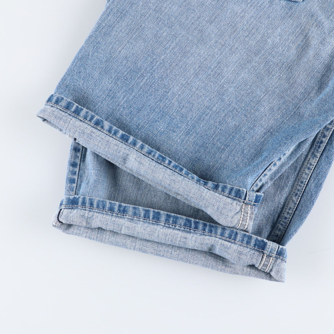 Levi's 569 LOOSE FIT denim shorts, half pants, men's w30 equivalent cotton Blue type light blue Vintage Second Hand