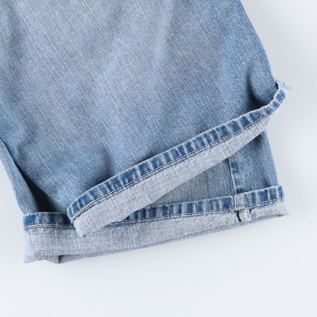 Levi's 569 LOOSE FIT denim shorts, half pants, men's w30 equivalent cotton Blue type light blue Vintage Second Hand