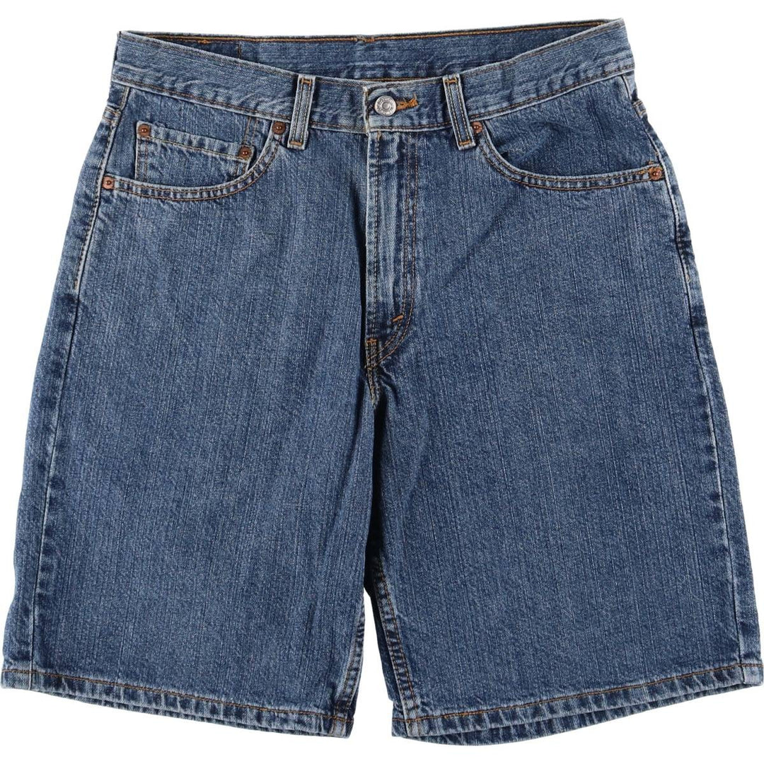 00'S Levi's 550 Relaxed Fit Denim Shorts for Men, Size W34 cotton blue type Vintage Second Hand