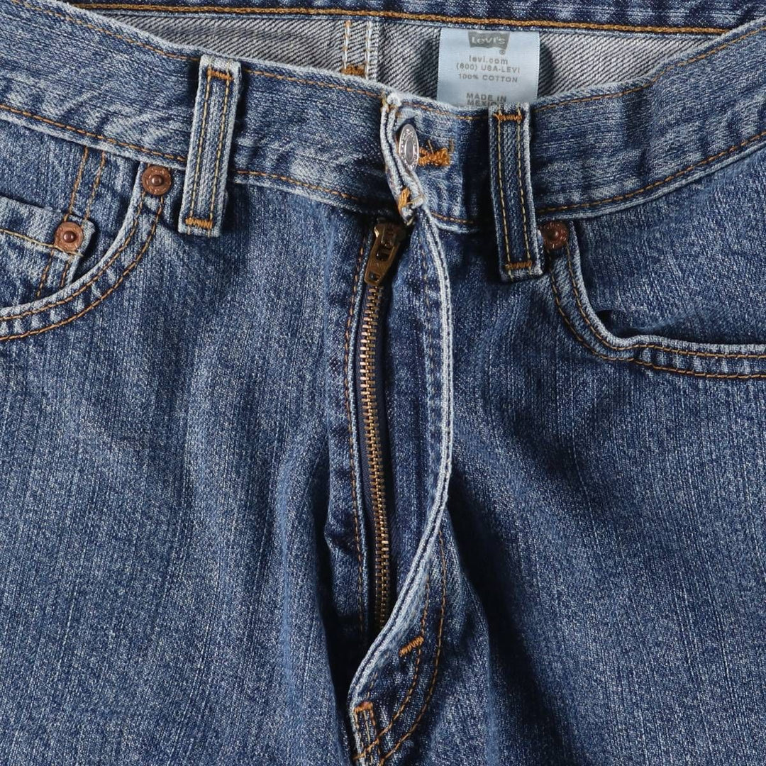 00'S Levi's 550 Relaxed Fit Denim Shorts for Men, Size W34 cotton blue type Vintage Second Hand