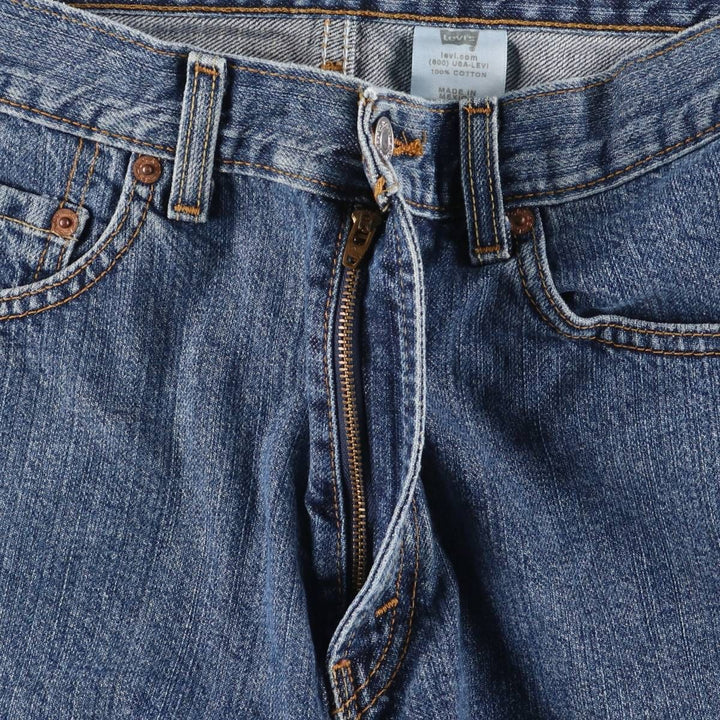 00'S Levi's 550 Relaxed Fit Denim Shorts for Men, Size W34 cotton blue type Vintage Second Hand