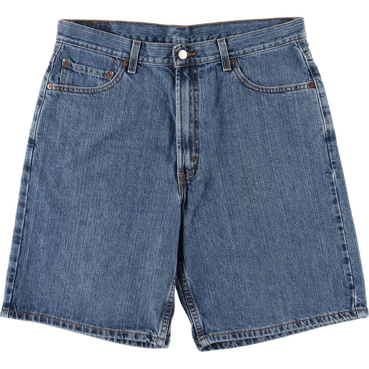 00'S Levi's 550 Relaxed Fit Denim Shorts for Men, Size W36 cotton blue type Vintage Second Hand