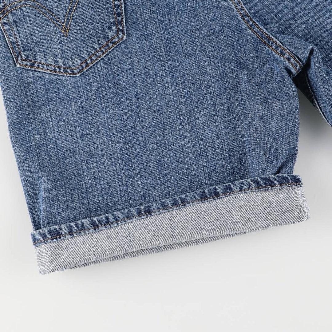 00'S Levi's 550 Relaxed Fit Denim Shorts for Men, Size W36 cotton blue type Vintage Second Hand