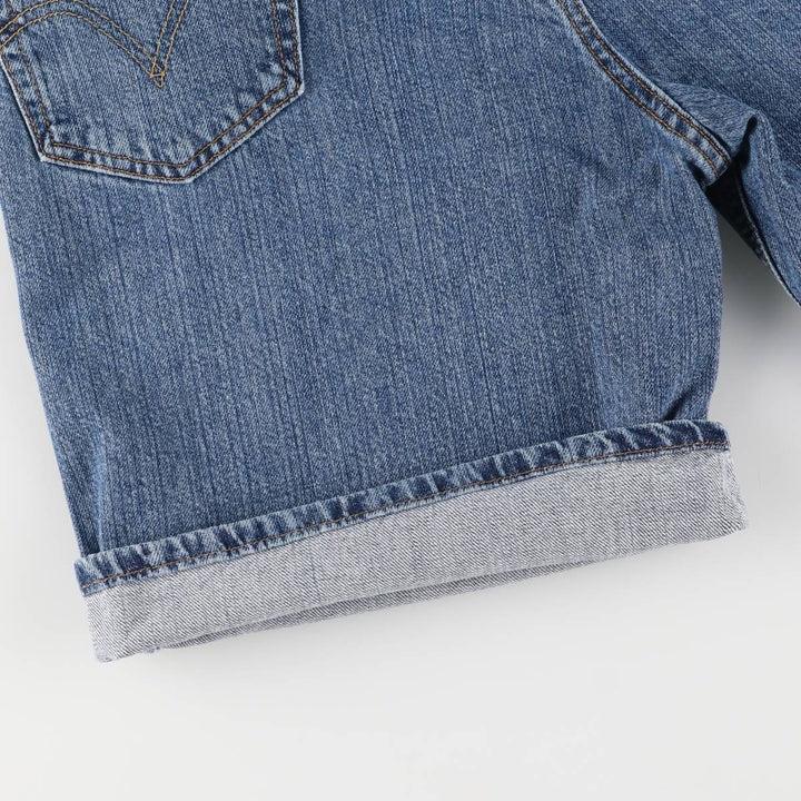 00'S Levi's 550 Relaxed Fit Denim Shorts for Men, Size W36 cotton blue type Vintage Second Hand