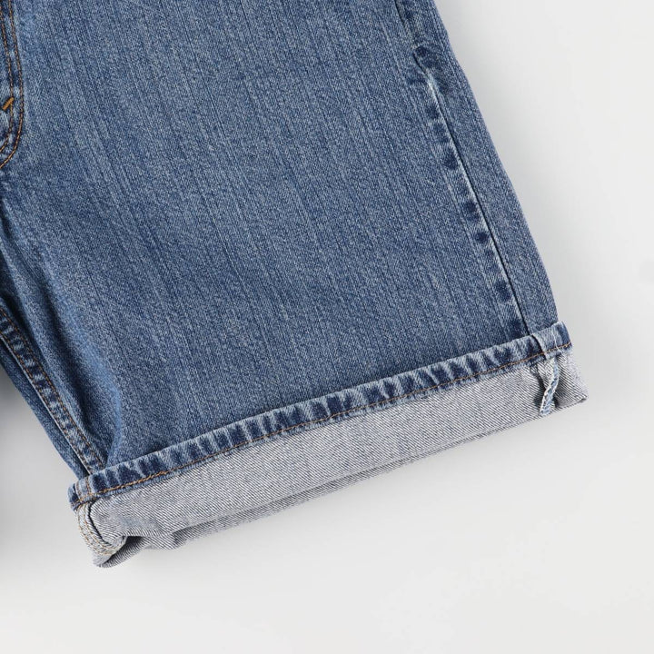 00'S Levi's 550 Relaxed Fit Denim Shorts for Men, Size W36 cotton blue type Vintage Second Hand