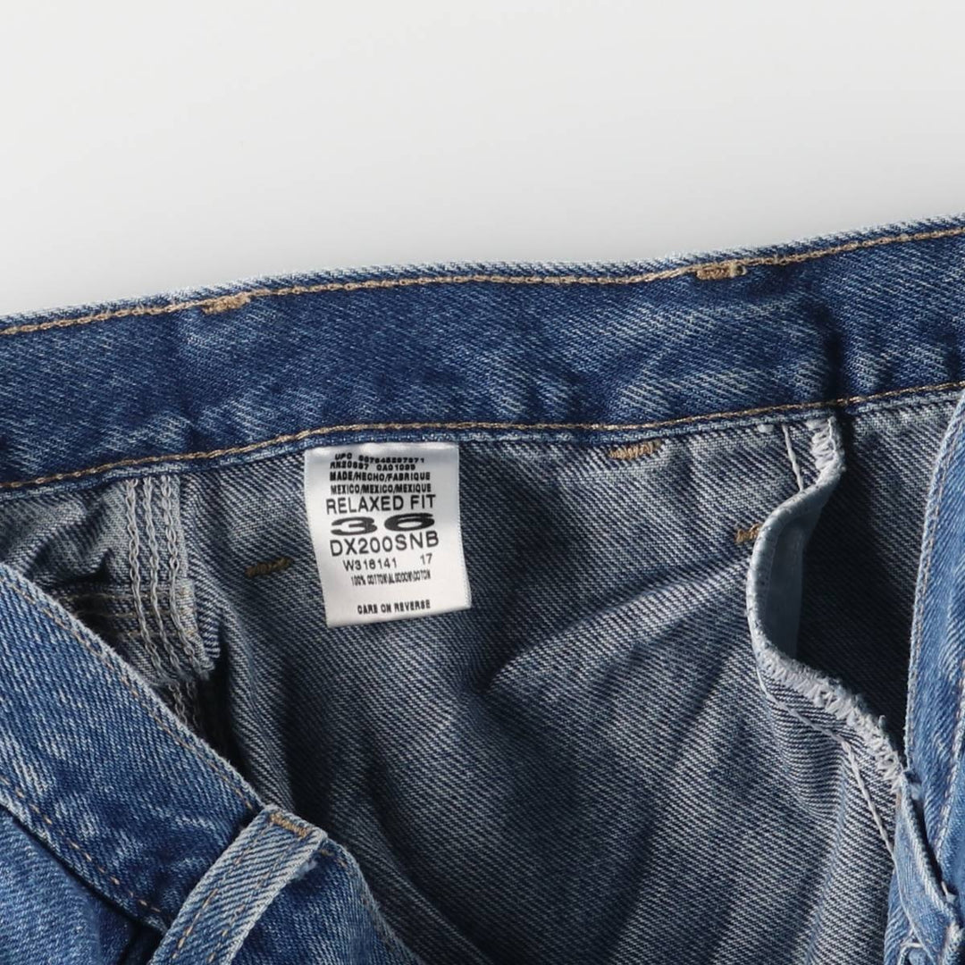 Dickies Relaxed Fit Denim Painter Shorts, Men's W36 cotton Indigo Vintage Second Hand