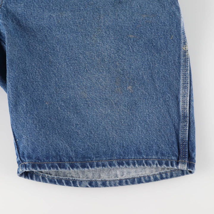 Dickies Relaxed Fit Denim Painter Shorts, Men's W36 cotton Indigo Vintage Second Hand