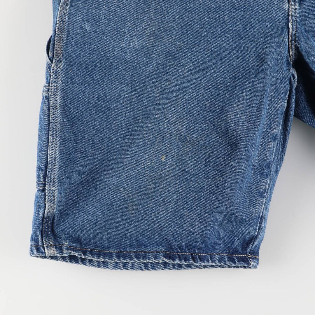 Dickies Relaxed Fit Denim Painter Shorts, Men's W36 cotton Indigo Vintage Second Hand