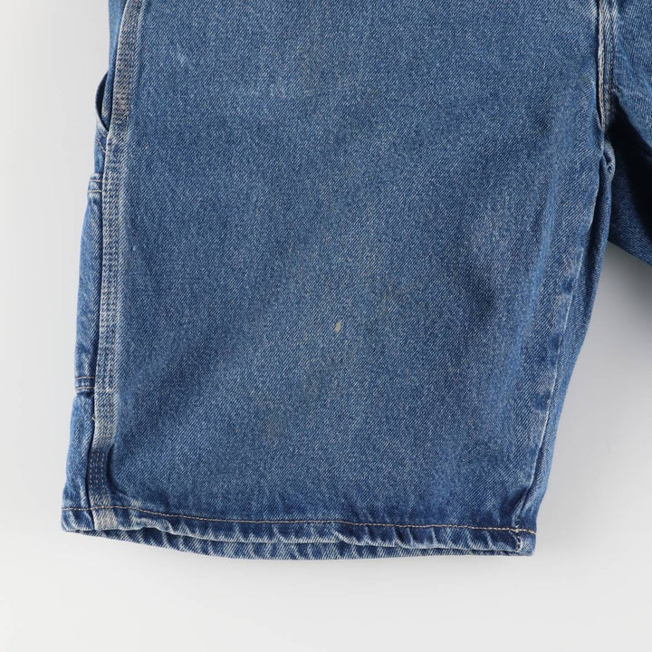 Dickies Relaxed Fit Denim Painter Shorts, Men's W36 cotton Indigo Vintage Second Hand
