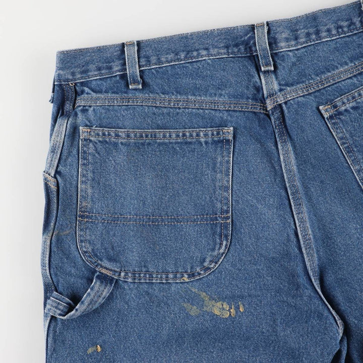 Dickies Relaxed Fit Denim Painter Shorts, Men's W36 cotton Indigo Vintage Second Hand