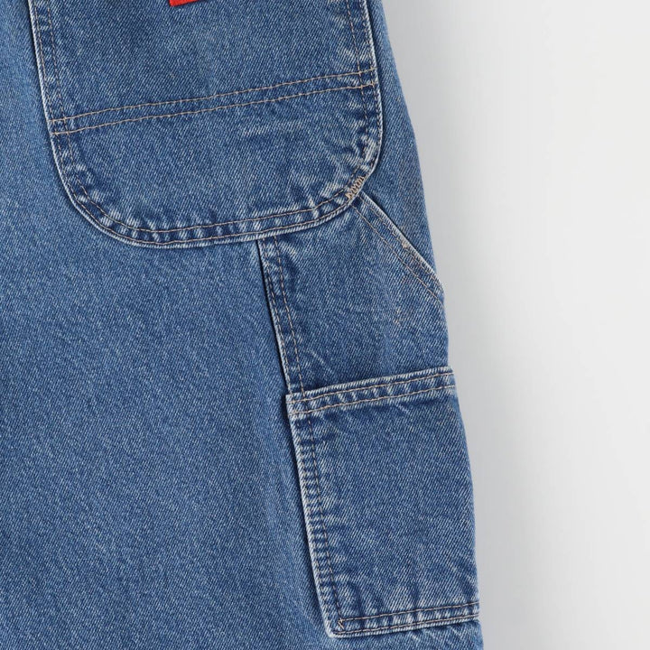 Dickies Relaxed Fit Denim Painter Shorts, Men's W36 cotton Indigo Vintage Second Hand