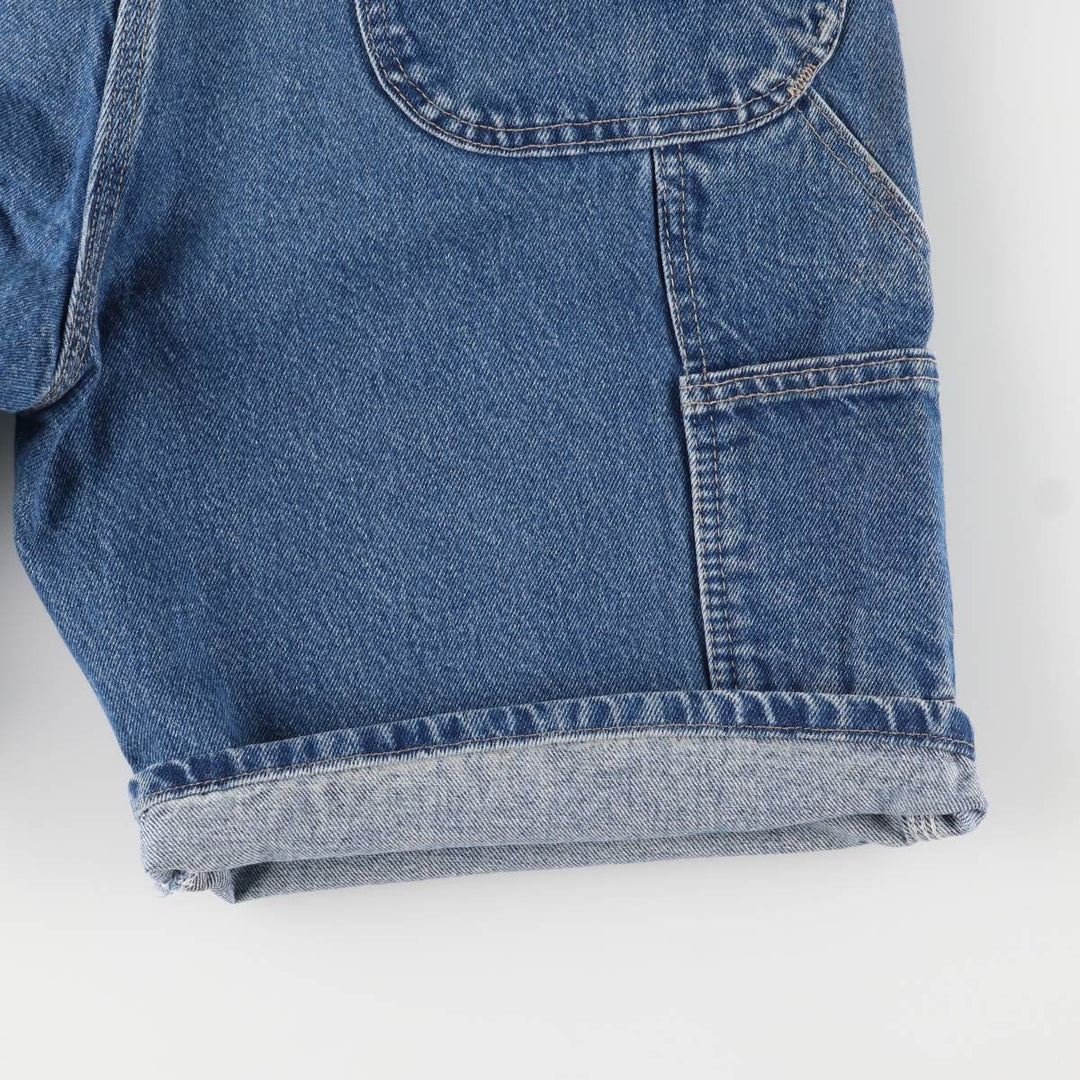 Dickies Relaxed Fit Denim Painter Shorts, Men's W36 cotton Indigo Vintage Second Hand