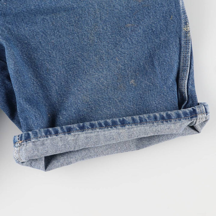 Dickies Relaxed Fit Denim Painter Shorts, Men's W36 cotton Indigo Vintage Second Hand