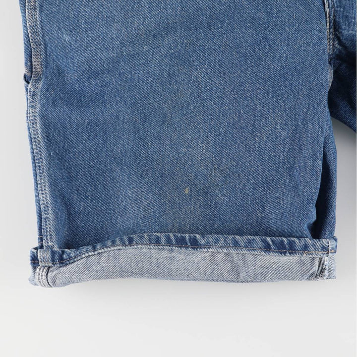 Dickies Relaxed Fit Denim Painter Shorts, Men's W36 cotton Indigo Vintage Second Hand