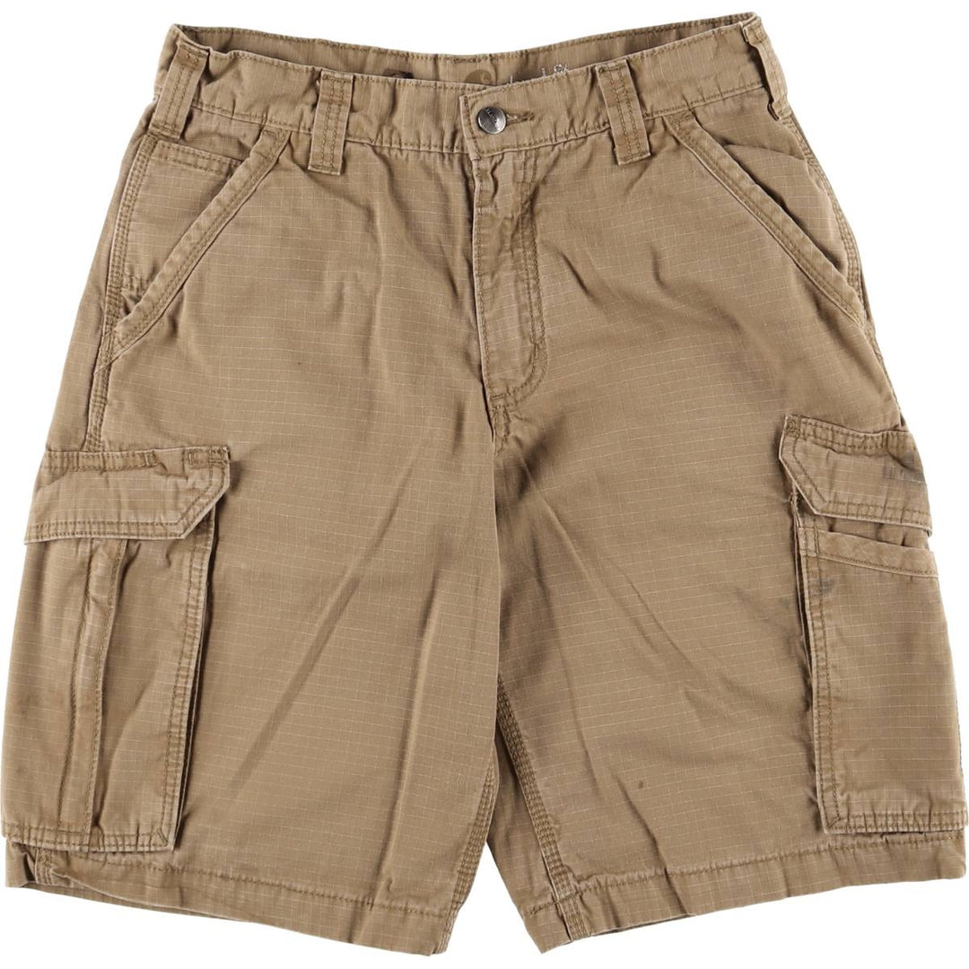 Carhartt Relaxed Fit Cargo Shorts, Half Pants, Men's, W30 equivalent cotton brown type Vintage Second Hand