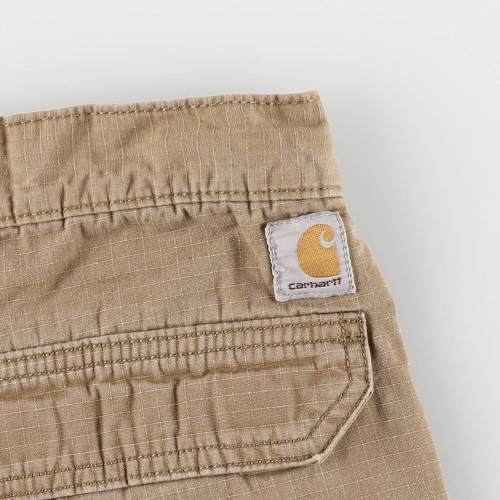 Carhartt Relaxed Fit Cargo Shorts, Half Pants, Men's, W30 equivalent cotton brown type Vintage Second Hand