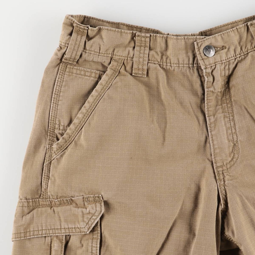 Carhartt Relaxed Fit Cargo Shorts, Half Pants, Men's, W30 equivalent cotton brown type Vintage Second Hand