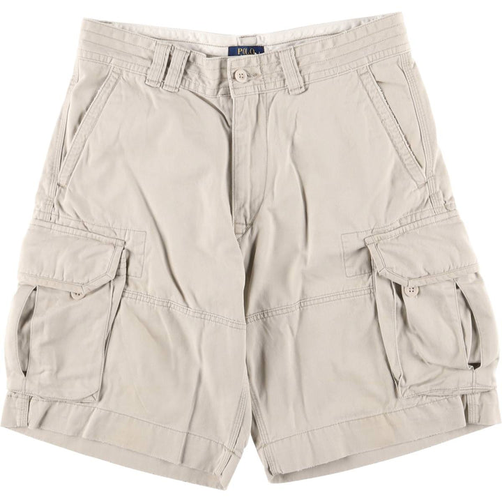 Ralph Lauren POLO RALPH LAUREN cargo shorts short pants men's w34 equivalent cotton pale white type Vintage Second Hand