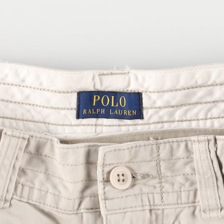 Ralph Lauren POLO RALPH LAUREN cargo shorts short pants men's w34 equivalent cotton pale white type Vintage Second Hand