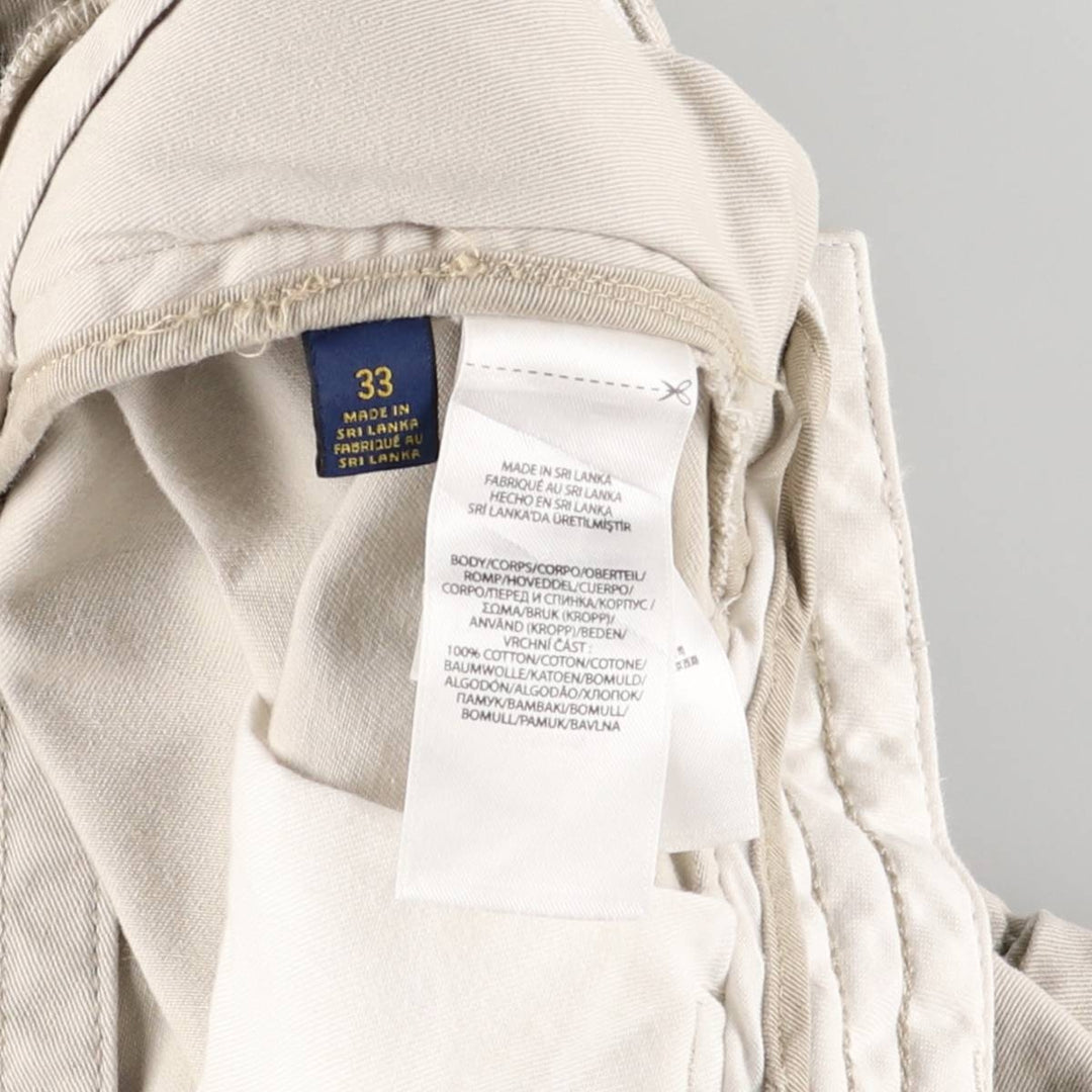 Ralph Lauren POLO RALPH LAUREN cargo shorts short pants men's w34 equivalent cotton pale white type Vintage Second Hand