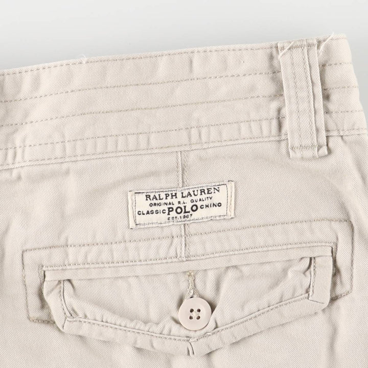 Ralph Lauren POLO RALPH LAUREN cargo shorts short pants men's w34 equivalent cotton pale white type Vintage Second Hand