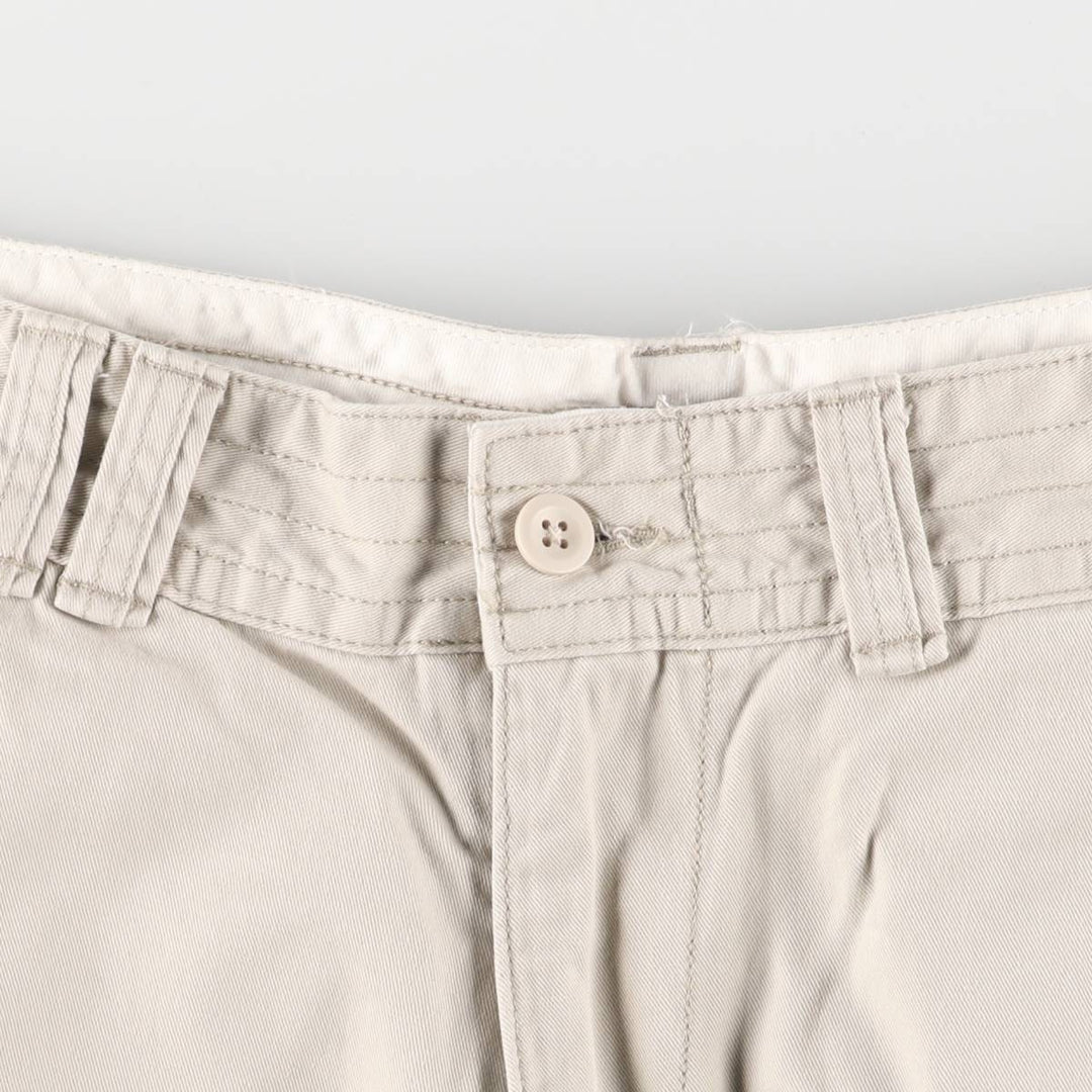 Ralph Lauren POLO RALPH LAUREN cargo shorts short pants men's w34 equivalent cotton pale white type Vintage Second Hand