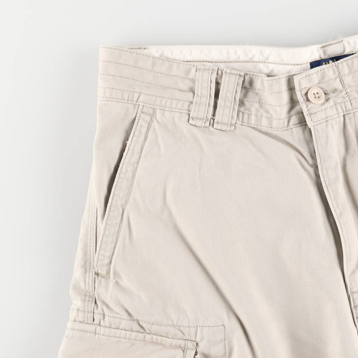 Ralph Lauren POLO RALPH LAUREN cargo shorts short pants men's w34 equivalent cotton pale white type Vintage Second Hand