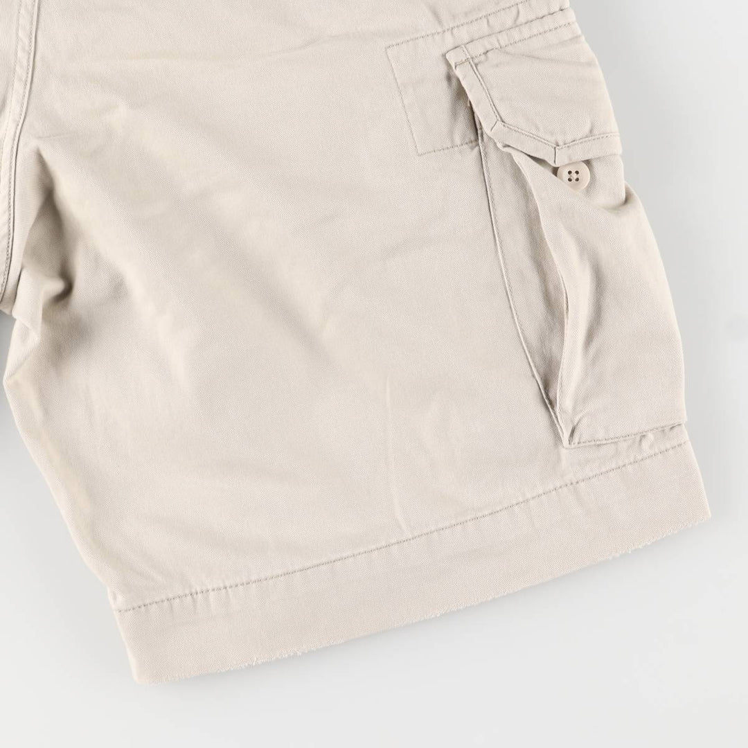 Ralph Lauren POLO RALPH LAUREN cargo shorts short pants men's w34 equivalent cotton pale white type Vintage Second Hand