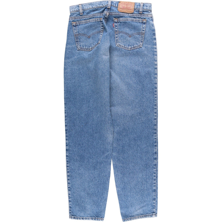 90'S Levi's 550-0290 Tapered Denim Pants Made in USA Men's W32 Vintage cotton blue type Vintage Second Hand
