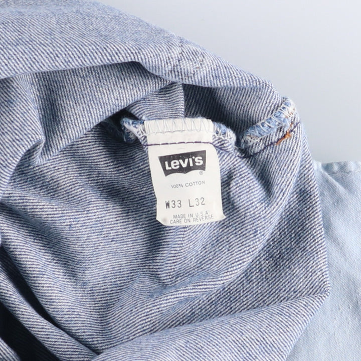 90'S Levi's 550-0290 Tapered Denim Pants Made in USA Men's W32 Vintage cotton blue type Vintage Second Hand